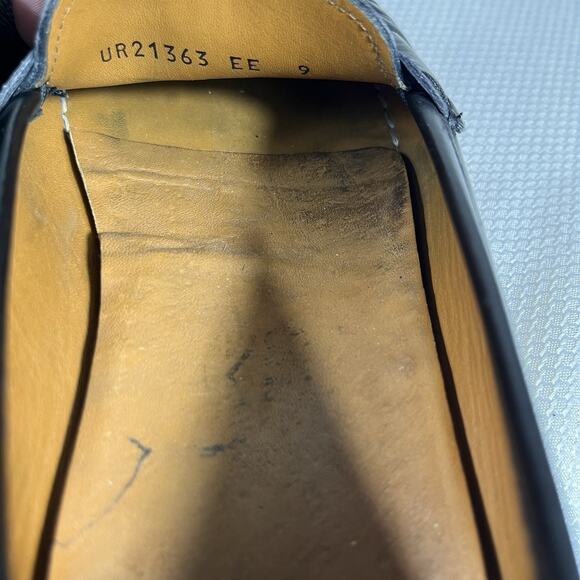 SALVATORE FERRAGAMO‎ Mens Black Classic Penny Loafers Size 9 EE - Picture 8 of 12